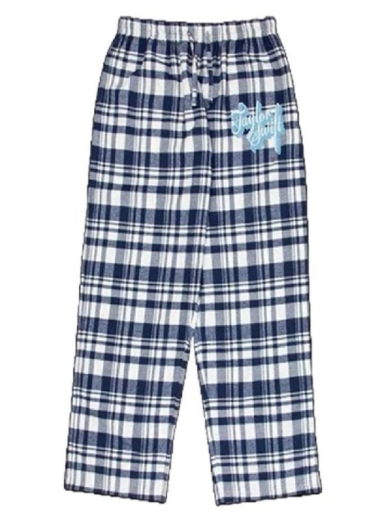 Taylor Swift Other - Taylor Swift Fearless Taylor’s Version Plaid Pajama Pants Blue White Size Small